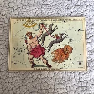 Bootes Canes Venatici, Coma Berenicies, and Quadrans Muralis Card